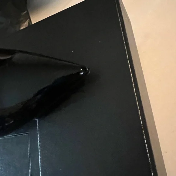 Saint Laurent Black Ankle Boots with Silver Heel - Picture 11 of 15